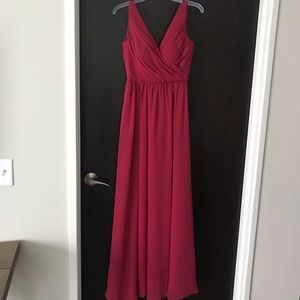 Kennedy Blue Gabby style Bridesmaid Dress -Claret